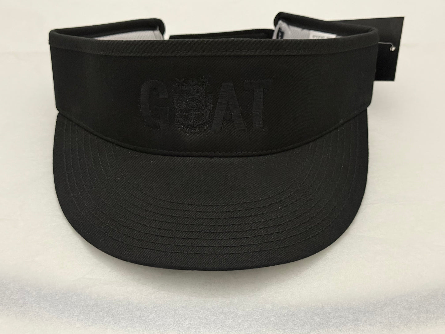 Black GOAT on Black Visor