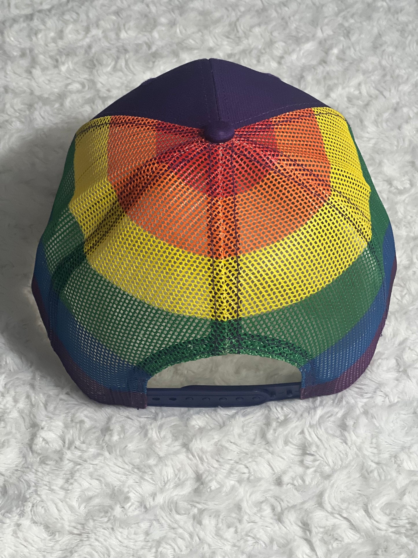 Purple & Rainbow Trucker Hat