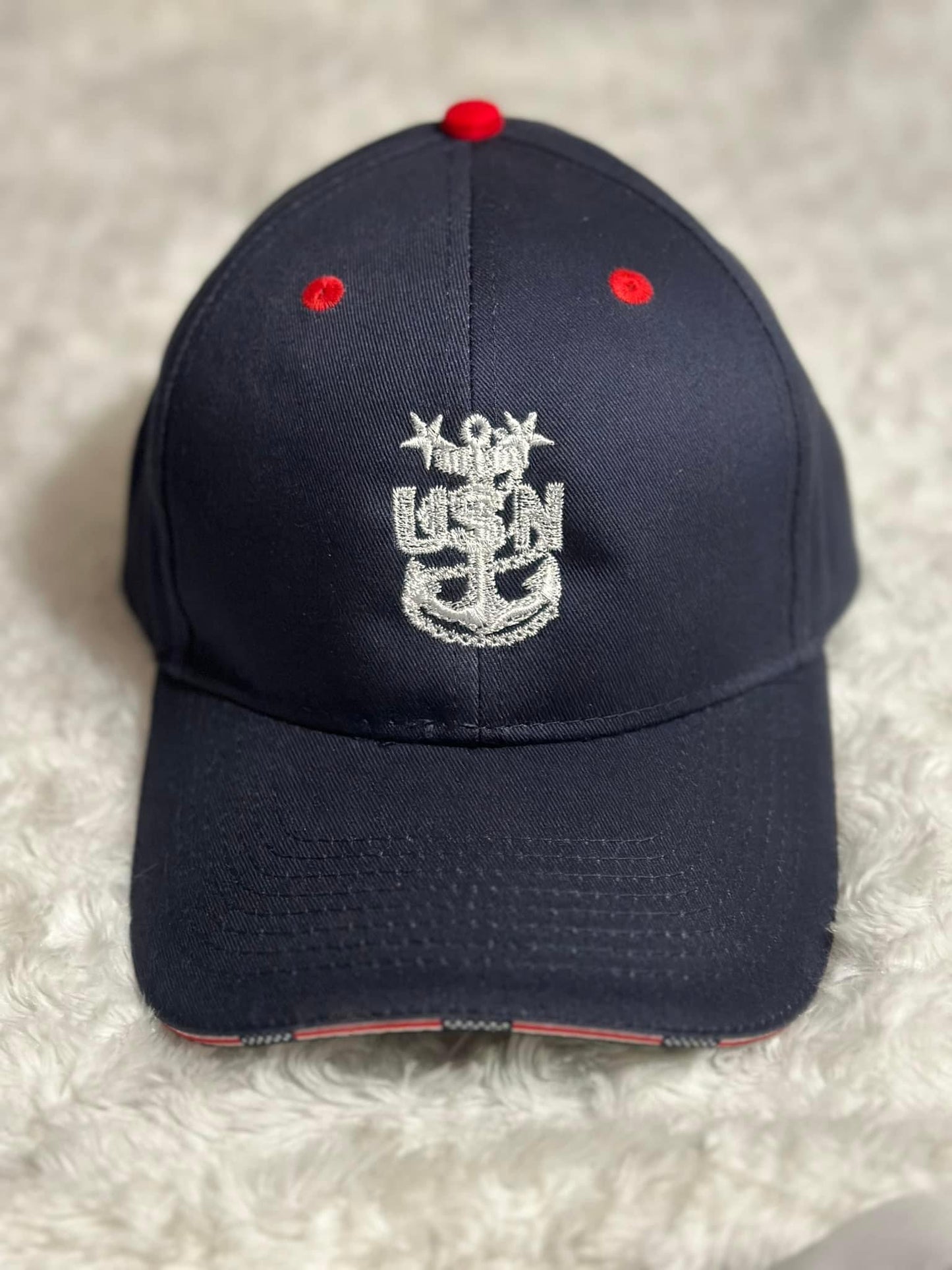Navy Blue Patriotic CPO Hat