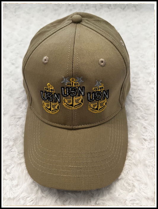 3 Anchors Khaki CPO Hat
