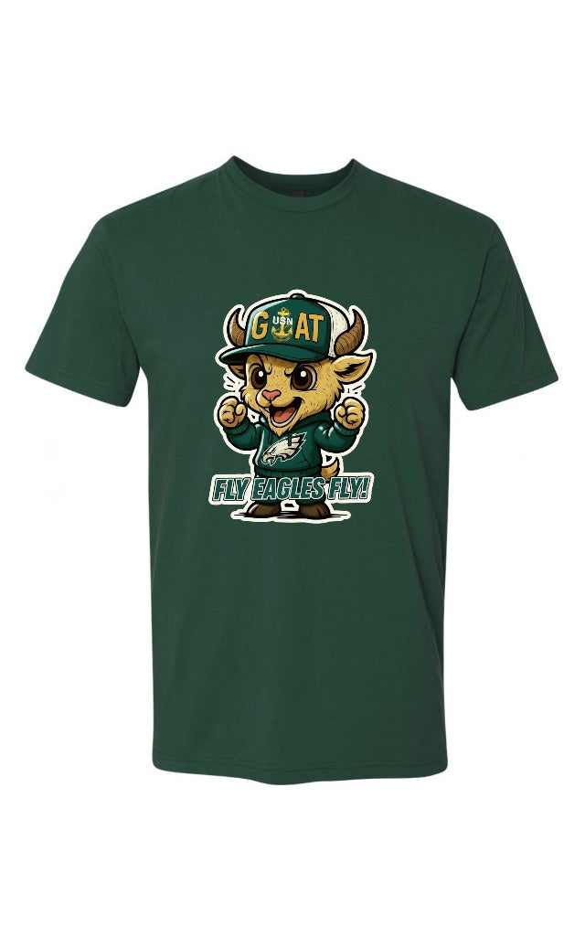 Dark Green Team Fly Male Goat T-Shirt