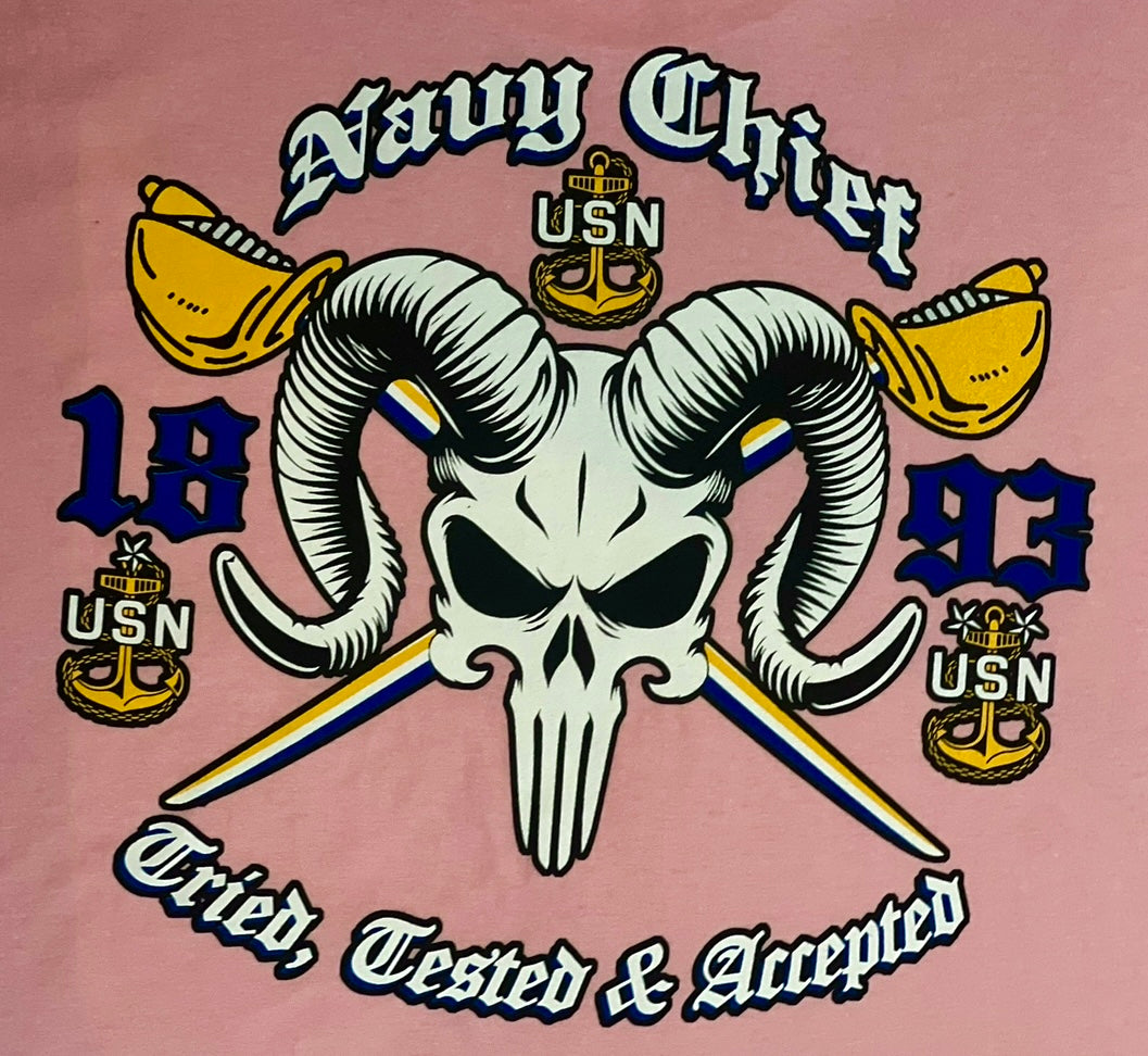 Chief Punisher Goat Light Pink T-Shirt