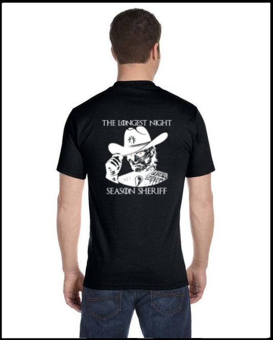 Longest Night Sheriff Black T-Shirt