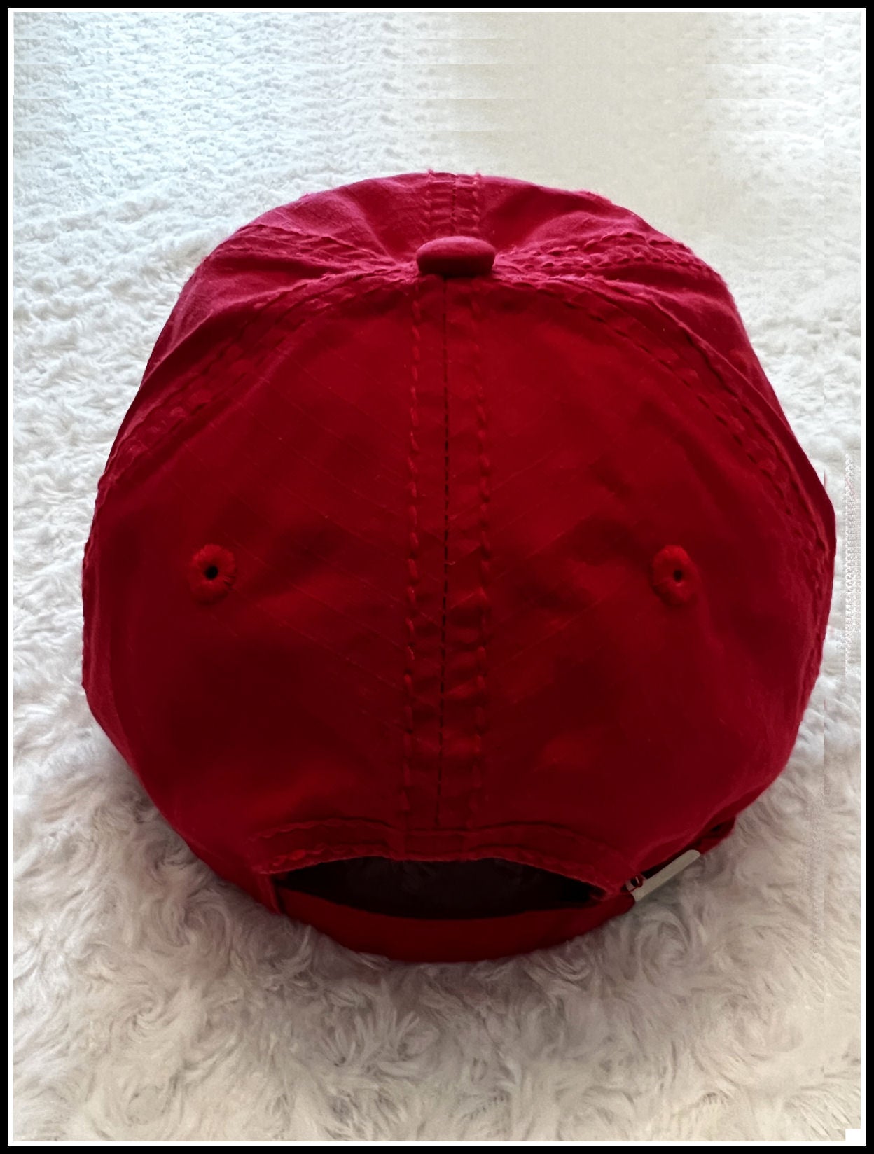 Red & White Distressed CPO Hat