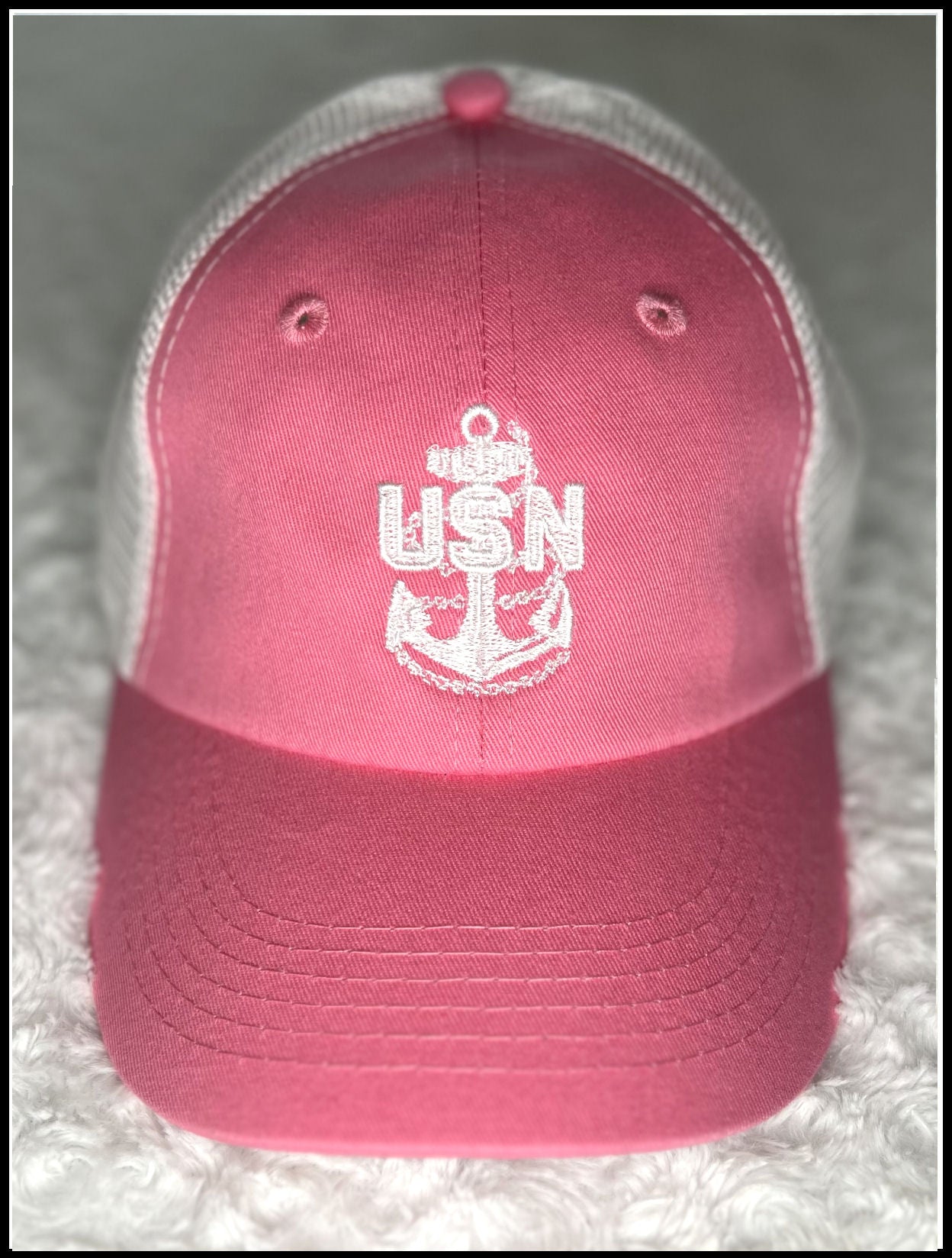 Pink & White Trucker Hat