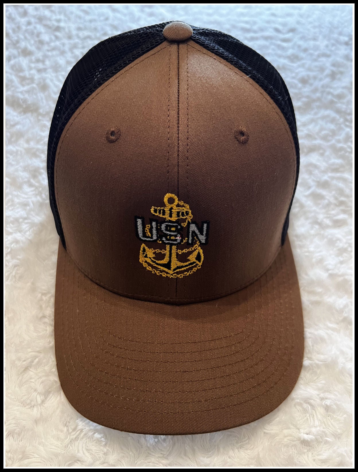 Coyote Brown & Gold Trucker Hat