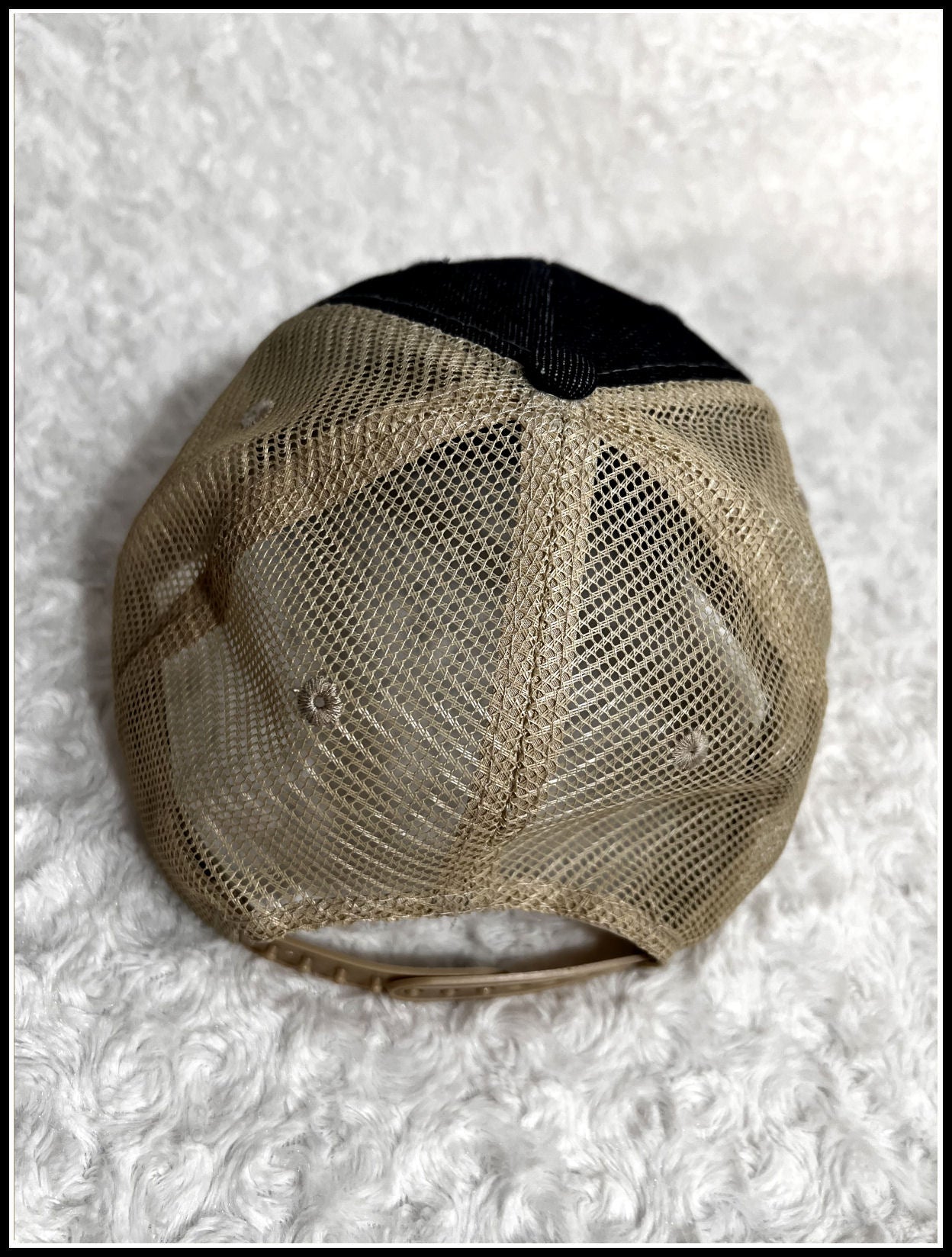 Dark Denim Distressed CPO Trucker Hat