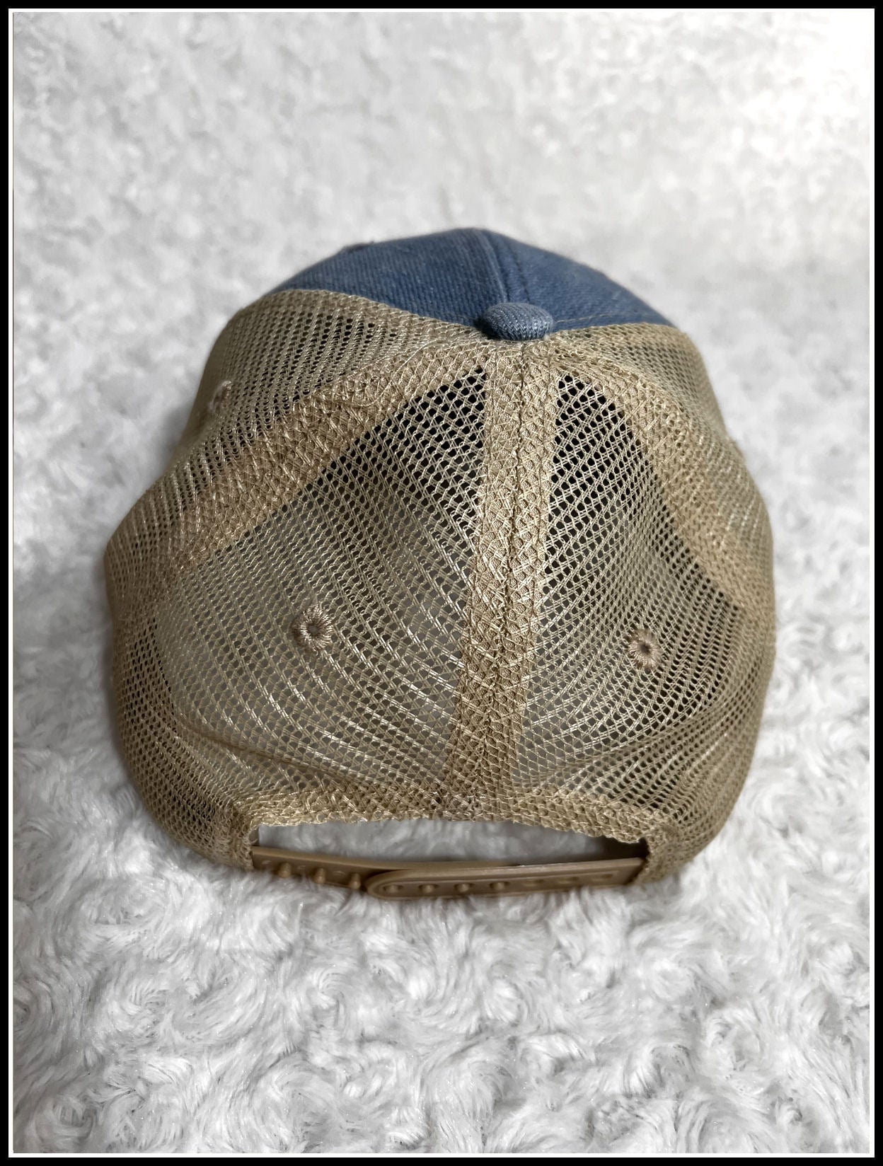 Light Denim Distressed CPO Trucker Hat
