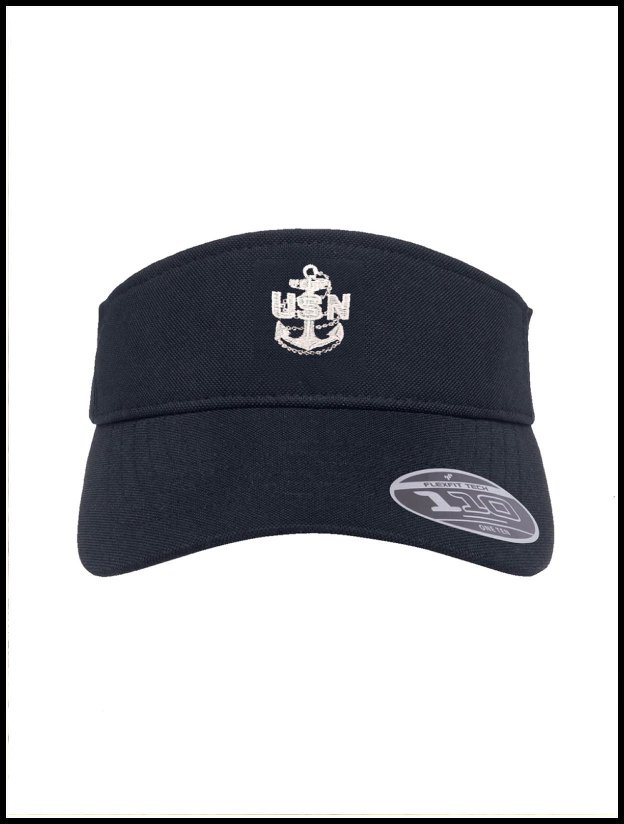 Navy Blue & White CPO Visor