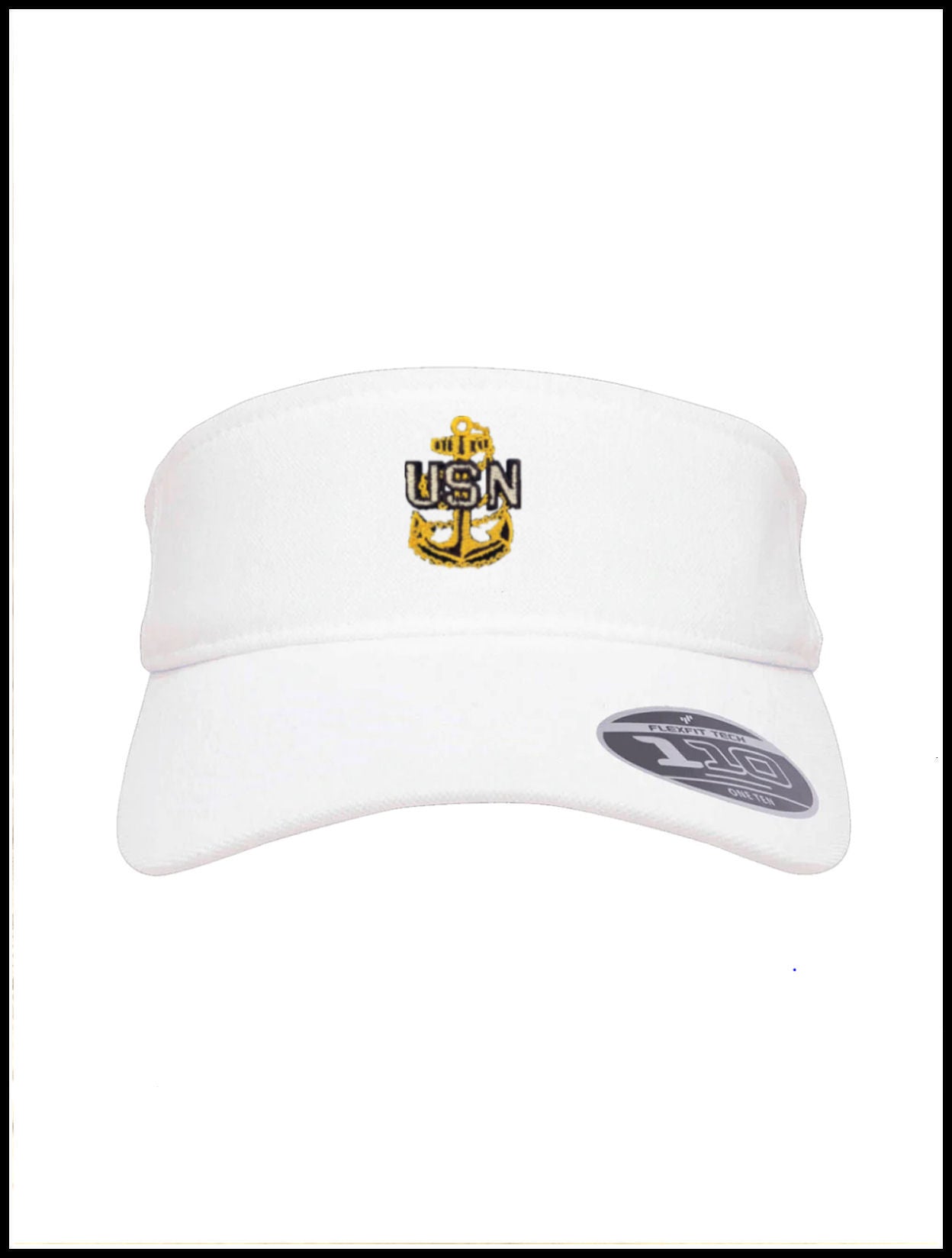 White & Gold CPO Visor