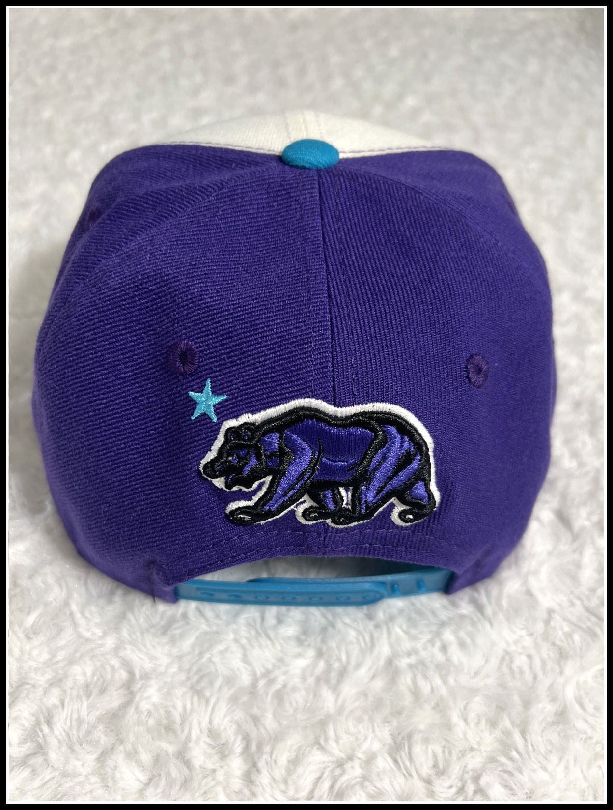 California White, Purple & Teal Chief Hat