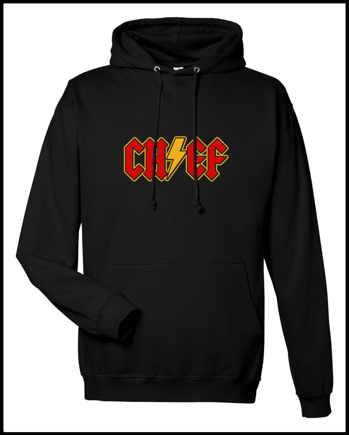 Rock Chief Black, Red & Yellow Hooded Sweatshirt