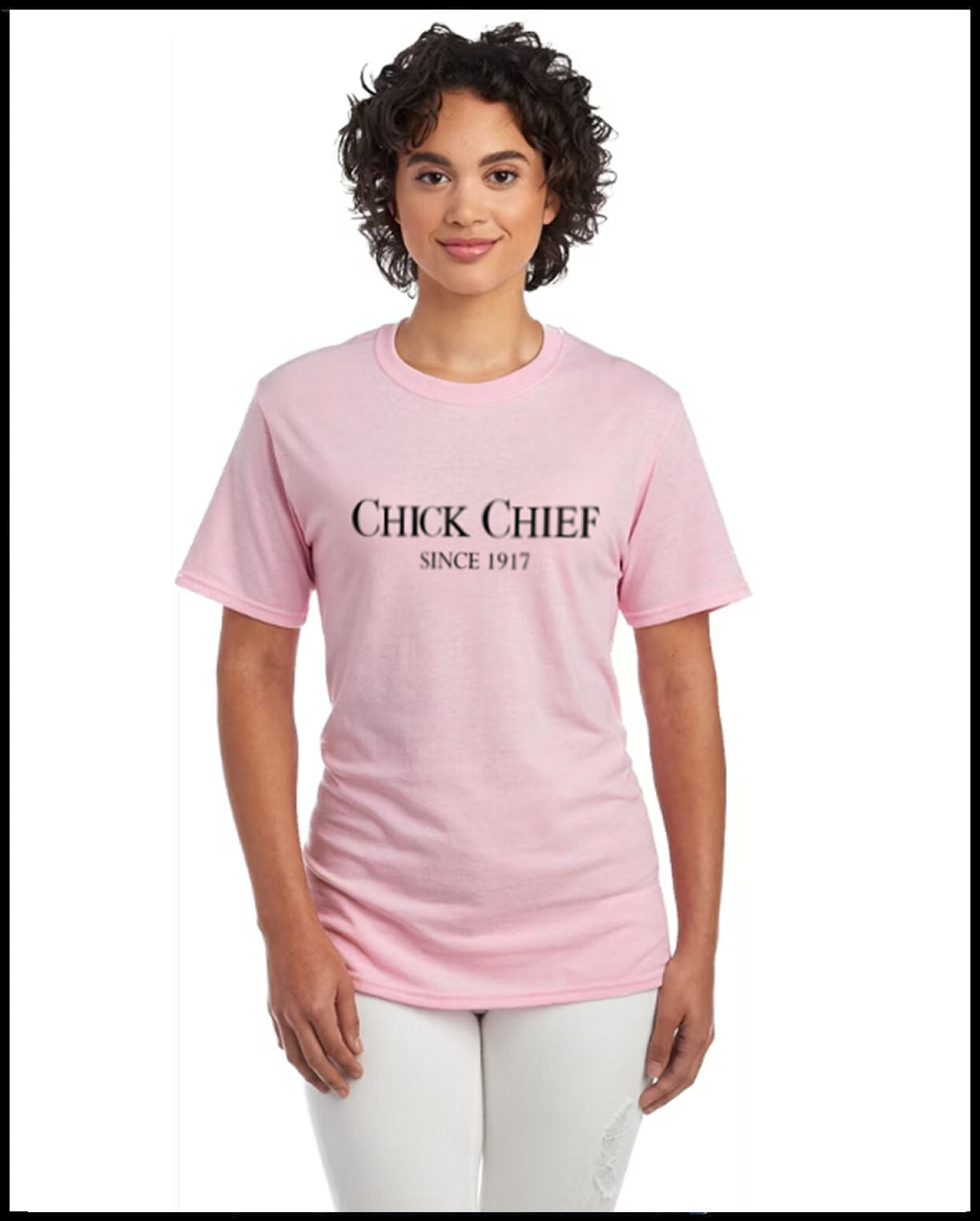 Chick Chief 1917 Light Pink and Black T-Shirt