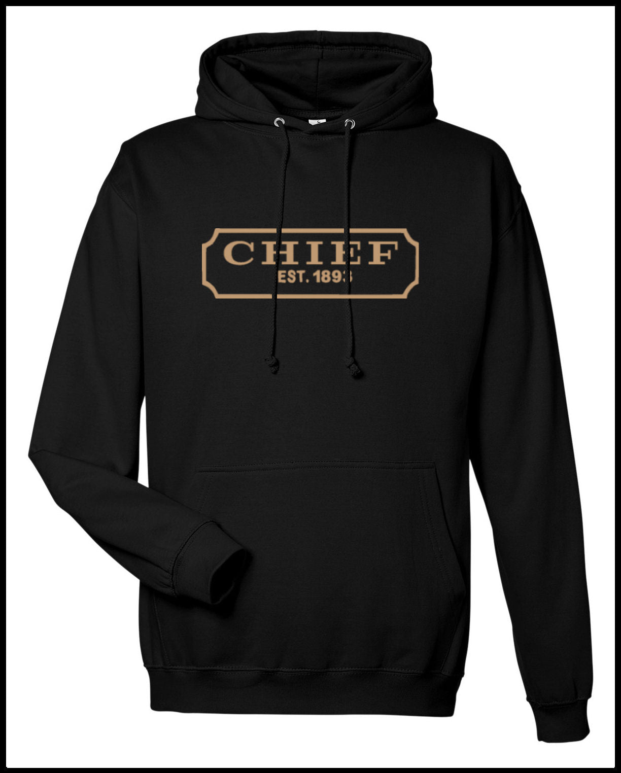 Chief "Coach" Black Hooded Sweatshirt