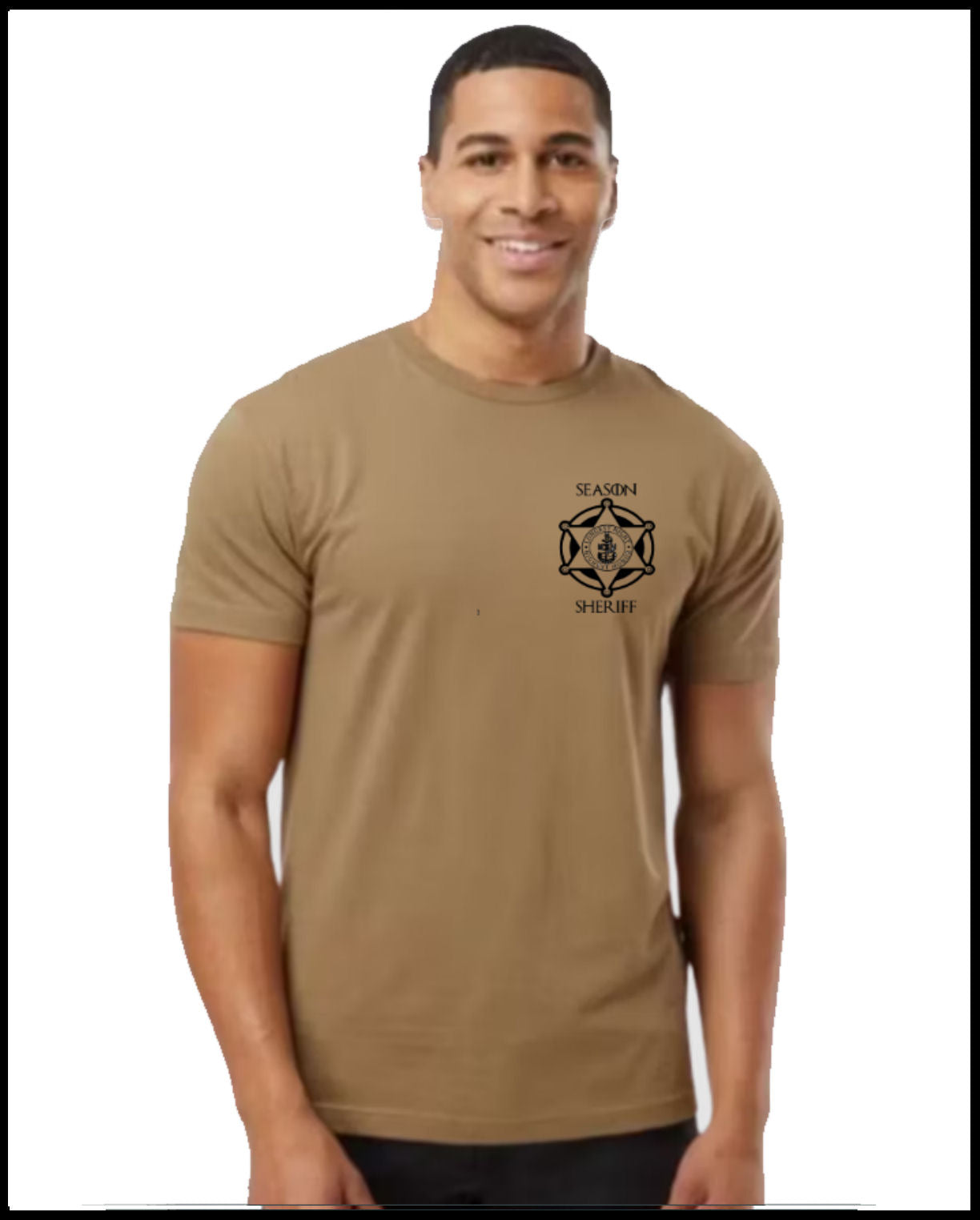 Longest Night Sheriff Coyote Brown T-Shirt