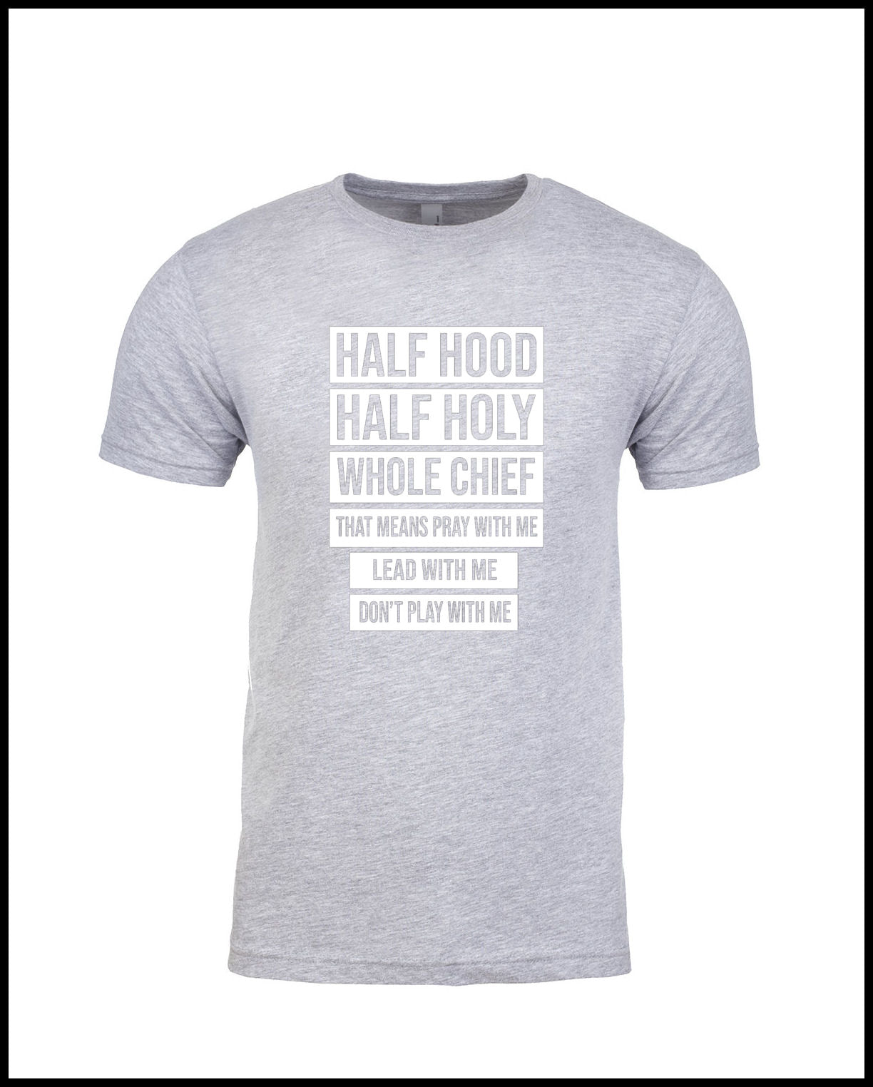 Whole Chief Grey & White T-Shirt