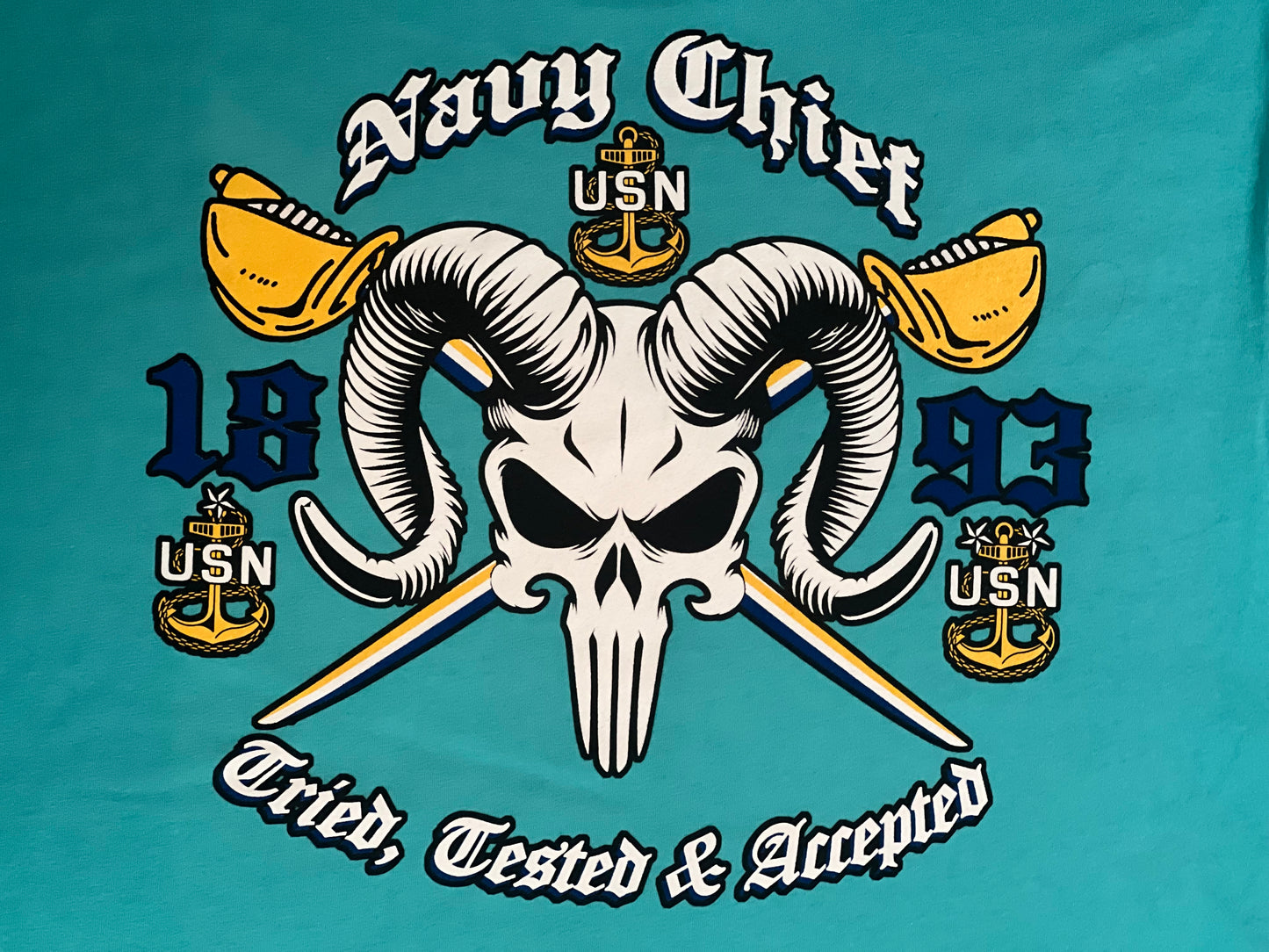 Chief Punisher Goat Tahiti Blue T-Shirt