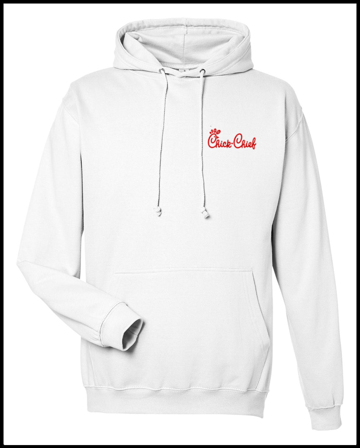 Drink More Coffee Chick Chief White Hooded Sweatshirt