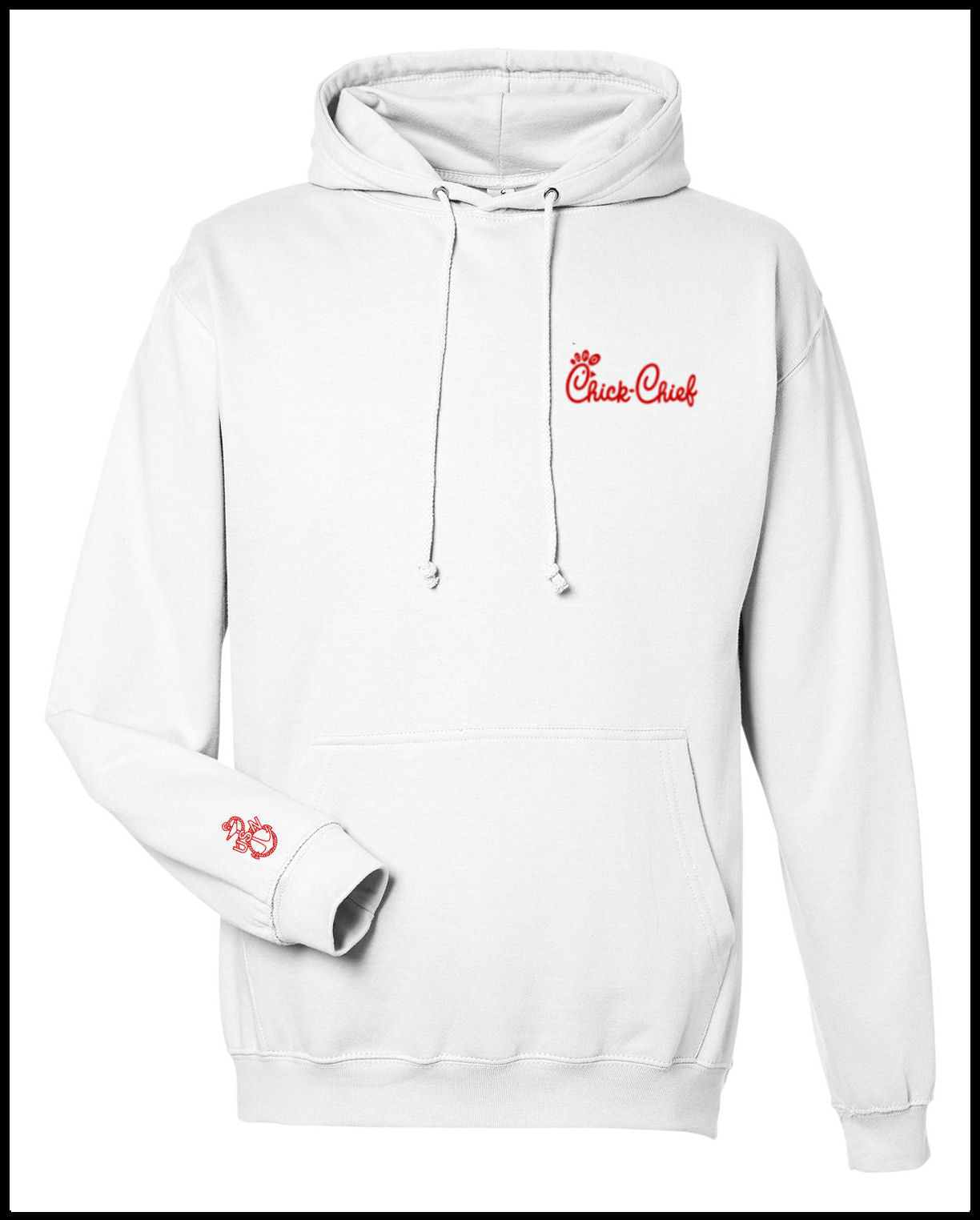 Drink More Coffee Chick Chief White Hooded Sweatshirt