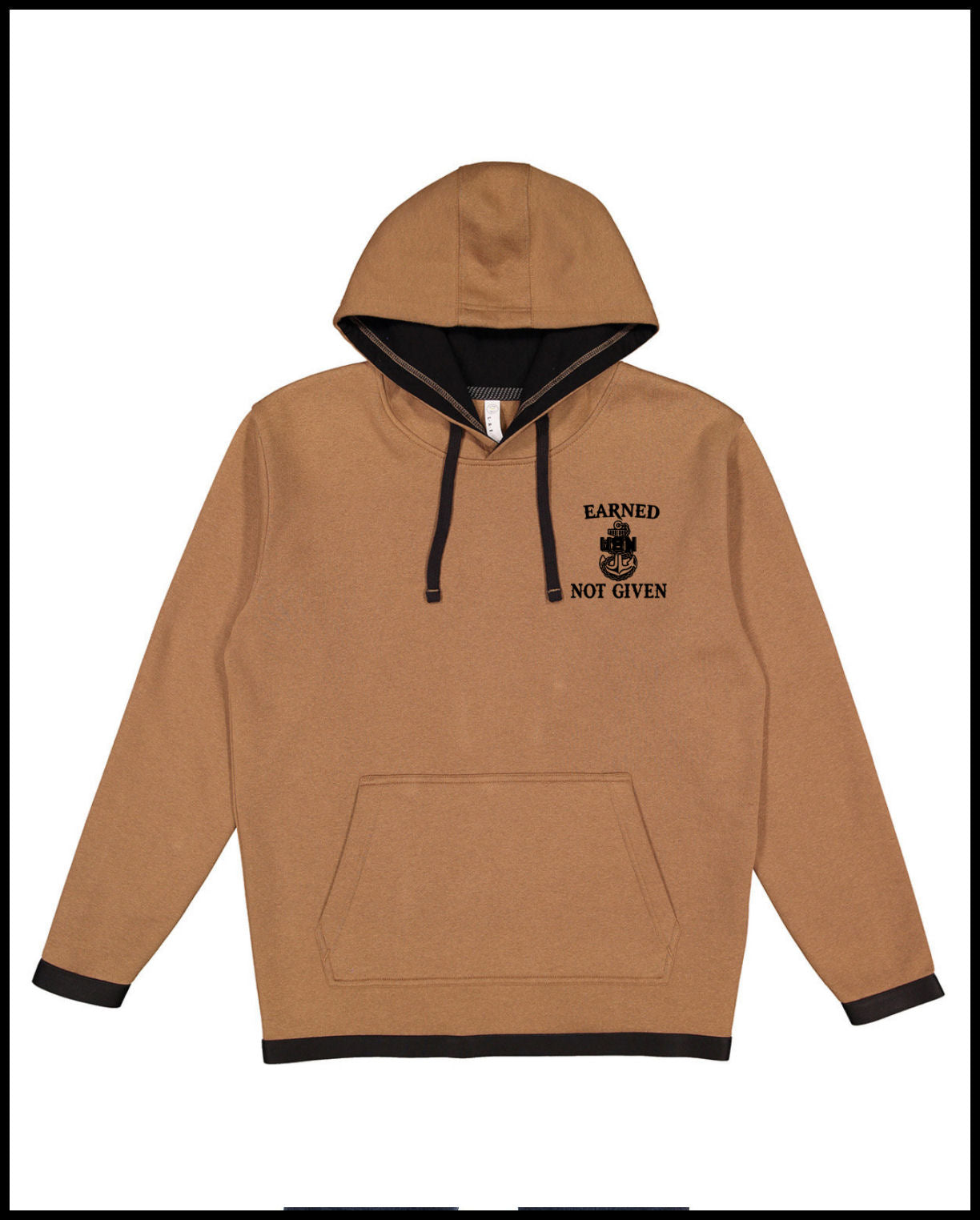 Earned Not Given Coyote Brown Hooded Sweatshirt