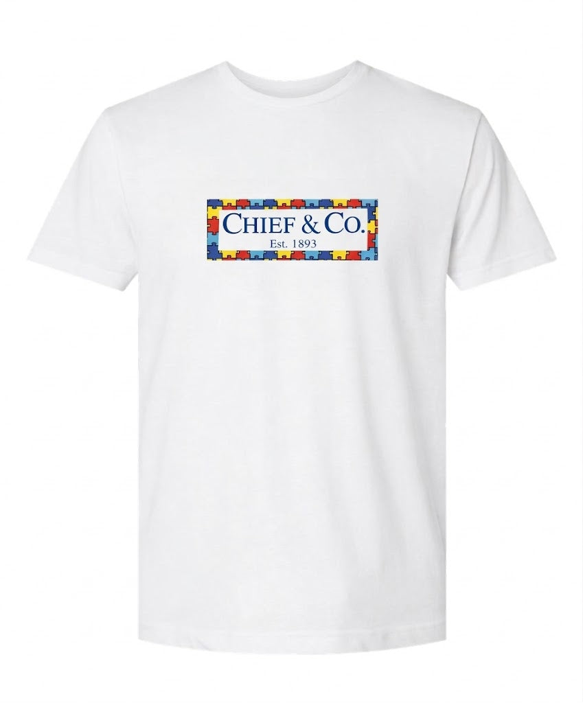 Chief & Co. Autism White T-Shirt