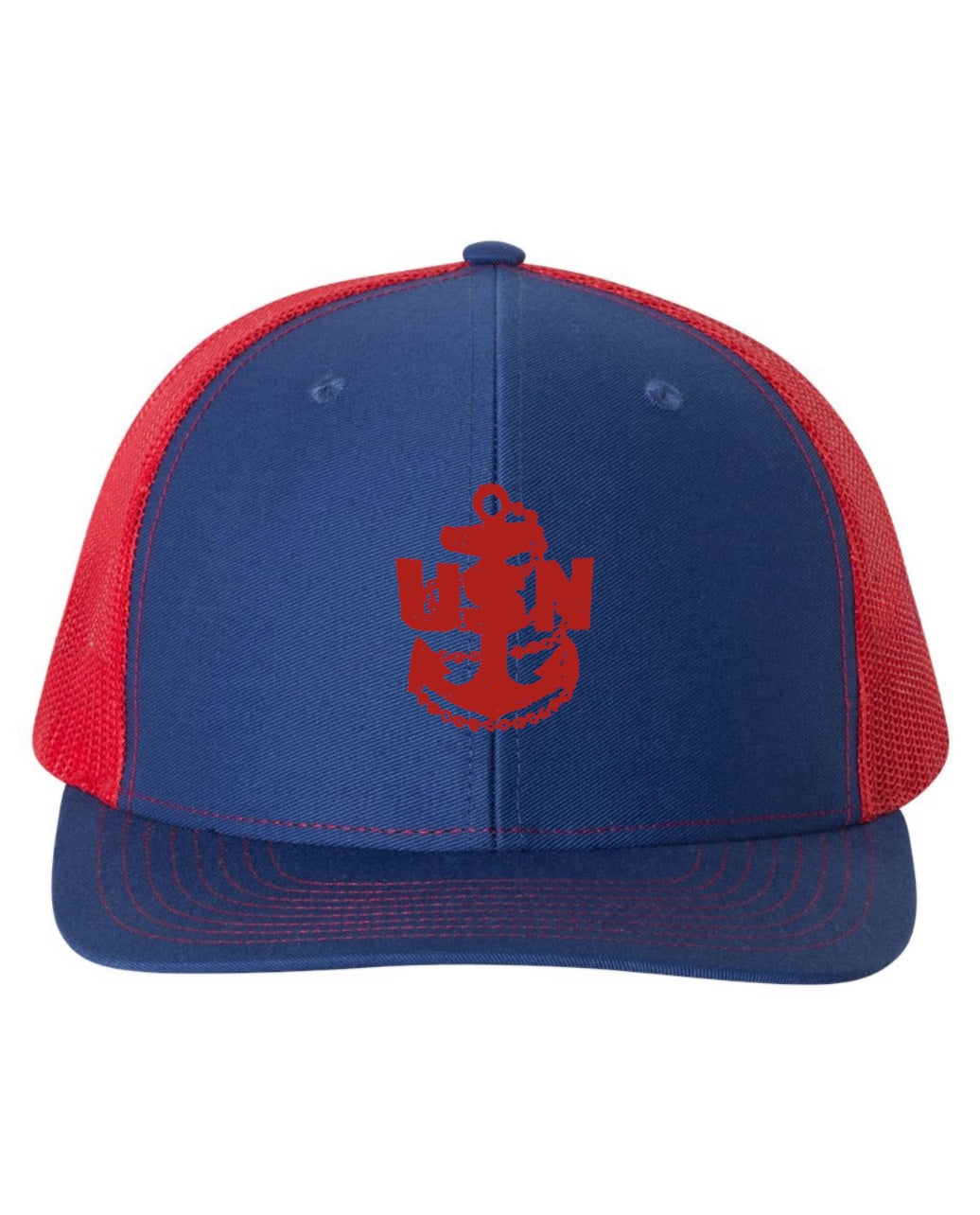 Royal Blue and Red Trucker Hat
