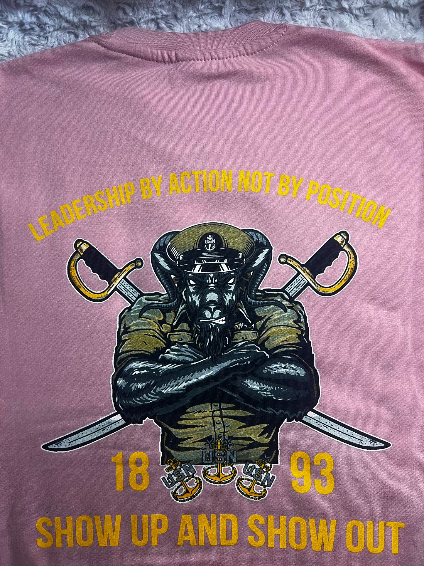 Chief Pride & Leadership Light Pink Sweatshirt