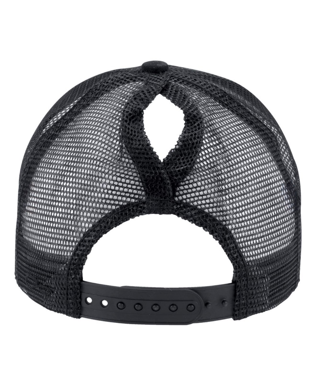 Ponytail Black CPO Trucker Hat