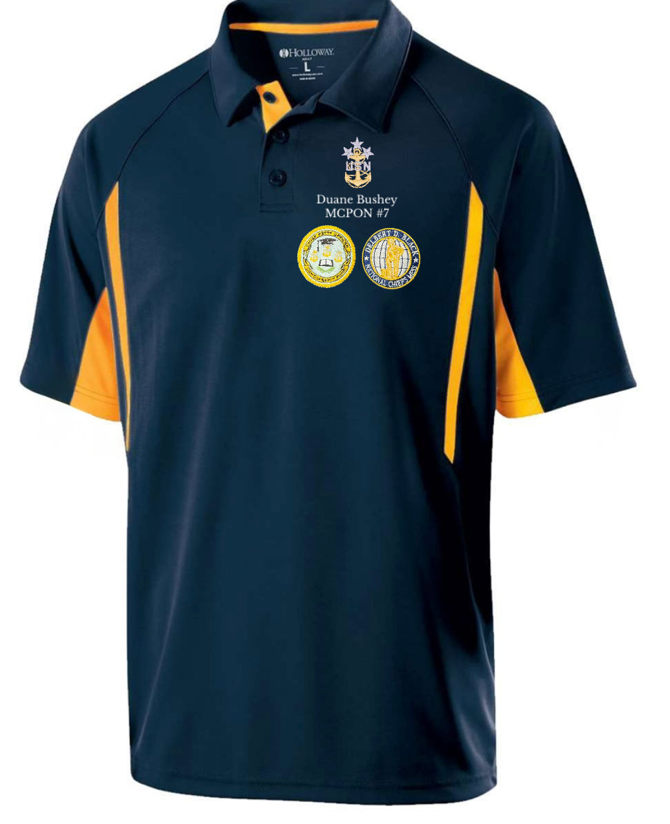 MCPON Custom Performance Polo Shirt