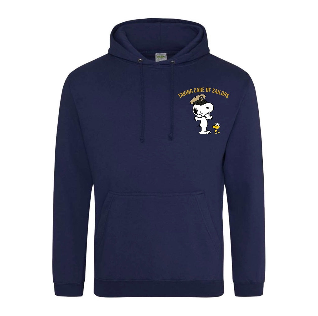 Taking Care of Sailors Navy Blue Hooded Sweatshirt
