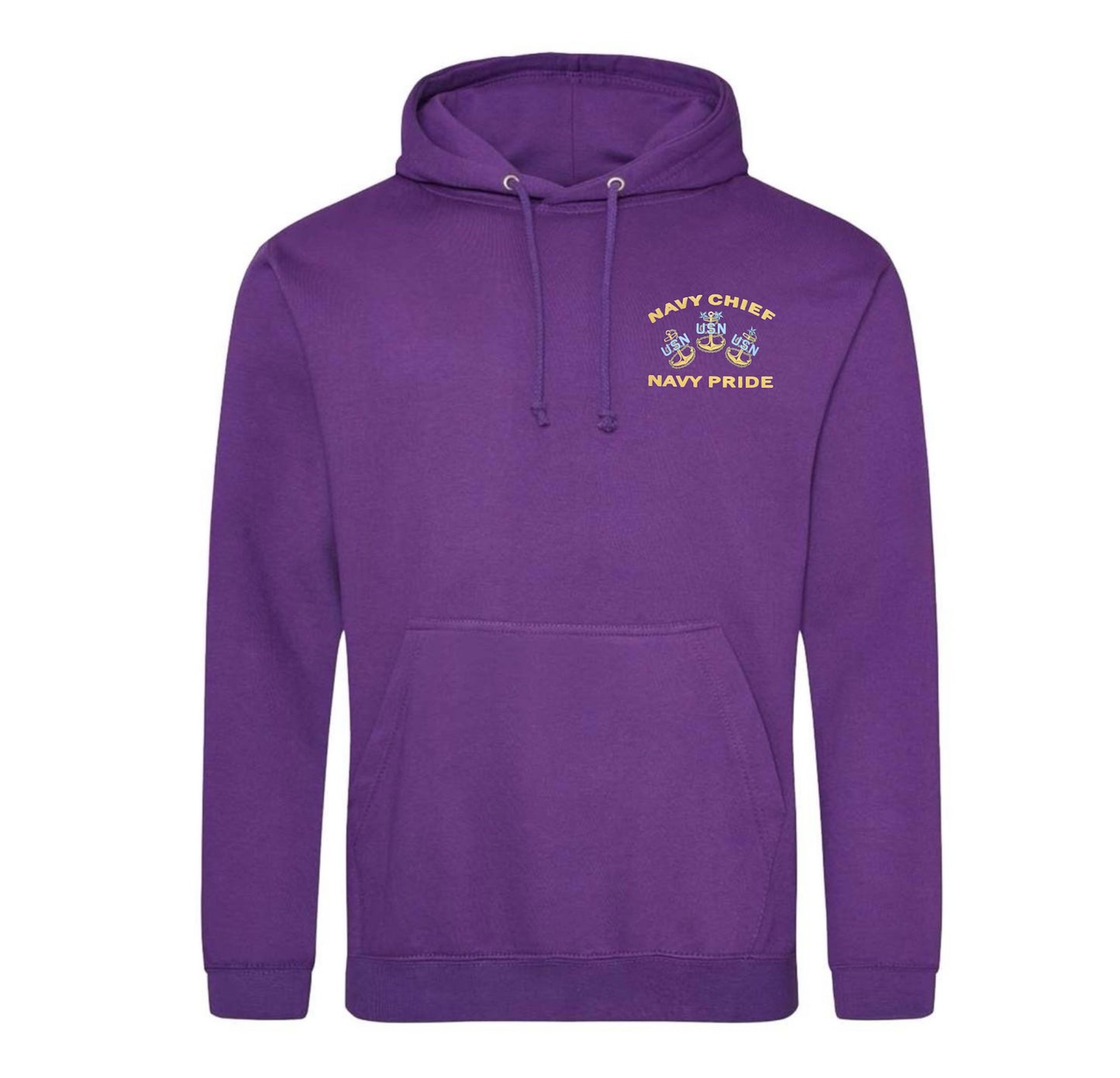 SKOL Male Goat Purple Hooded Sweatshirt