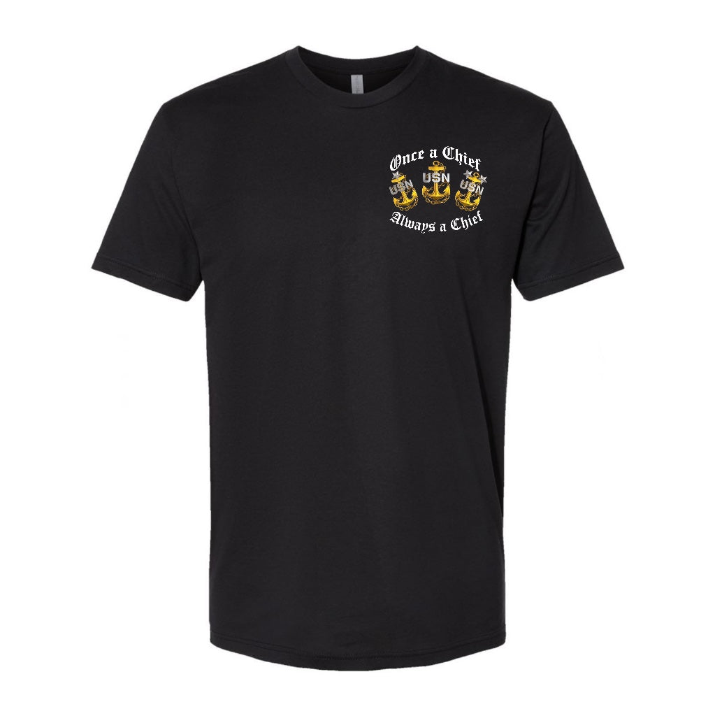 Once a Chief Always a Chief Grim Reaper Black T-Shirt