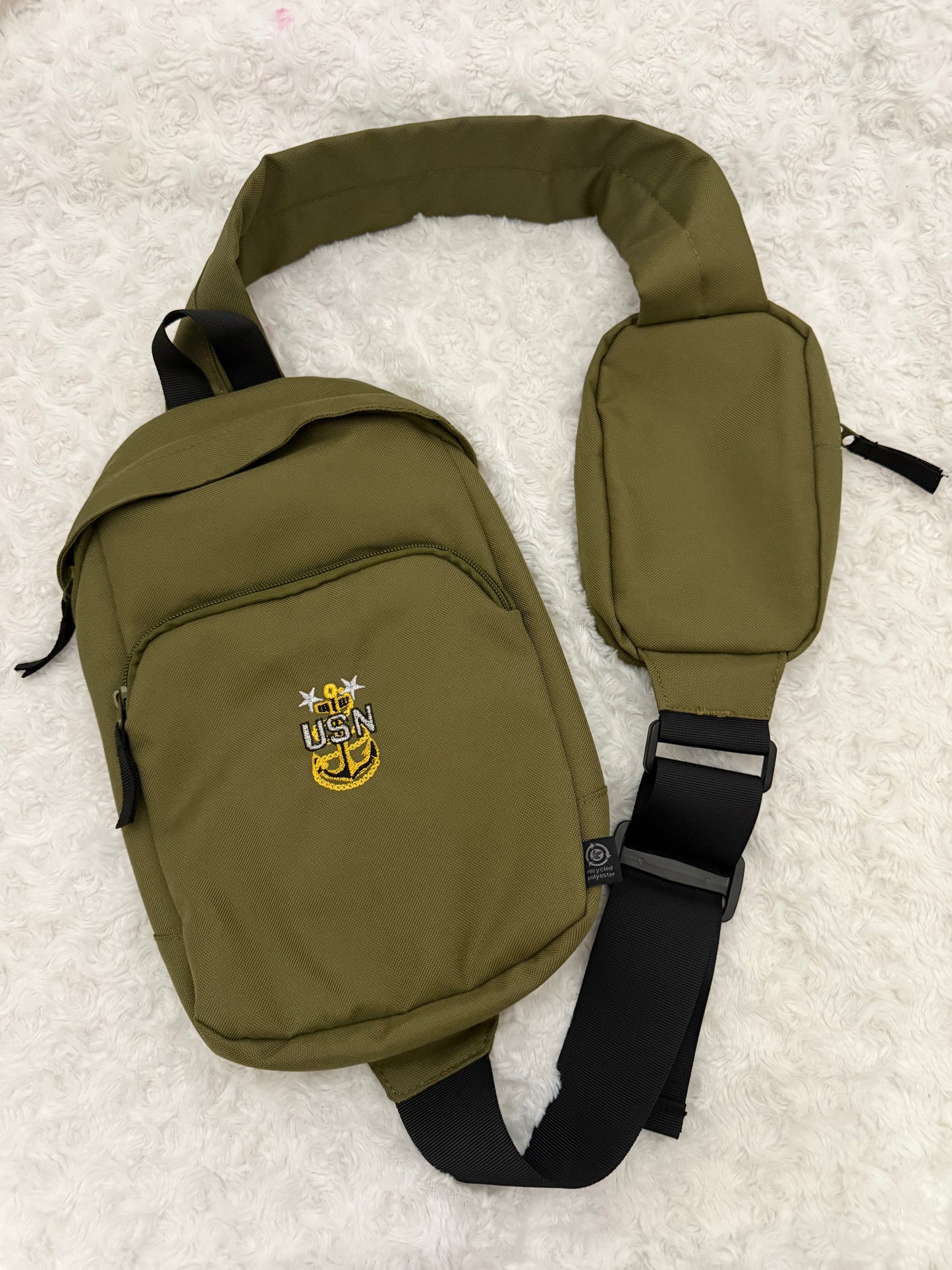 Military Green CPO Sling Bag