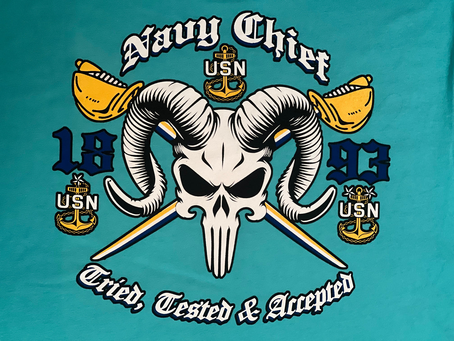 Chief Punisher Goat Tahiti Blue T-Shirt