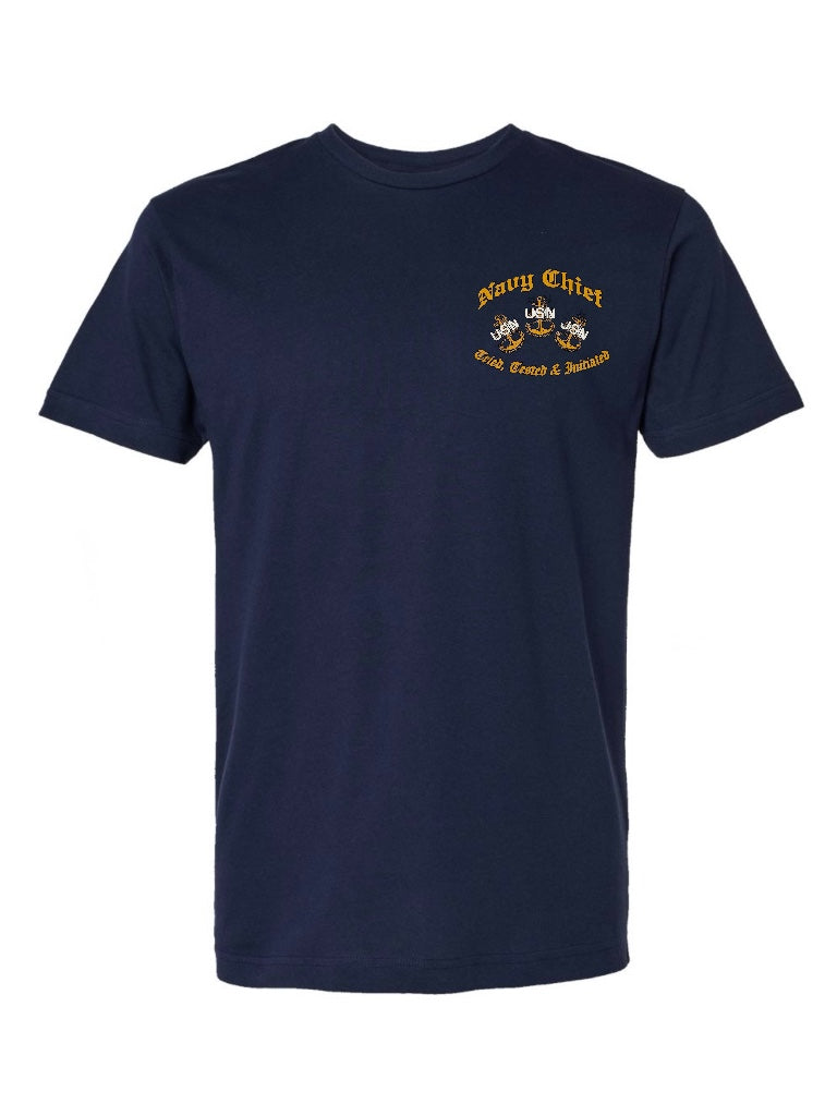 Sheriff Goat Initiated Season Navy Blue T-Shirt