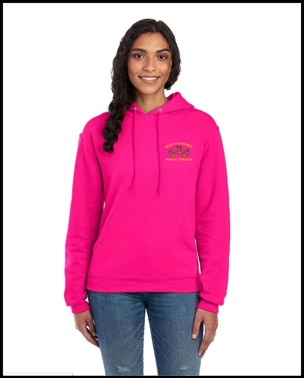 Chief Pride & Leadership Hot Pink Hooded Sweatshirt