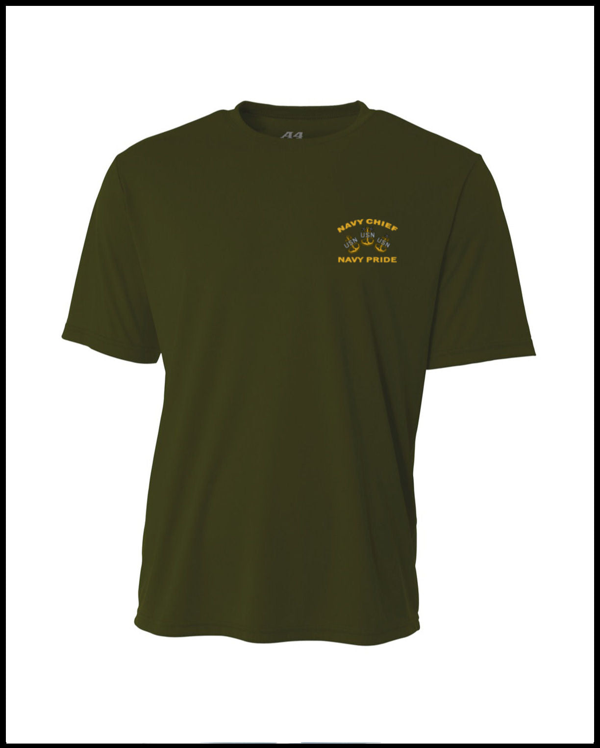 Military Green Chief Pride & Leadership Dry-Fit T-Shirt