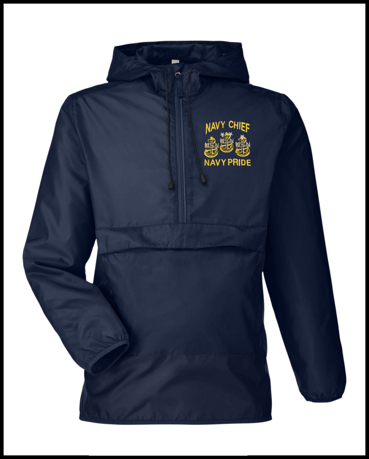 Navy Blue Navy Chief Navy Pride Windbreaker