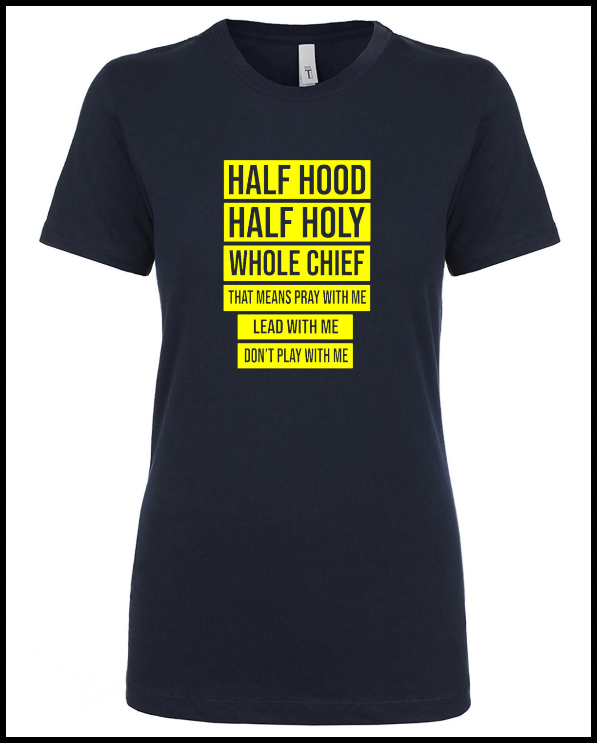 Whole Chief Navy & Yellow T-Shirt