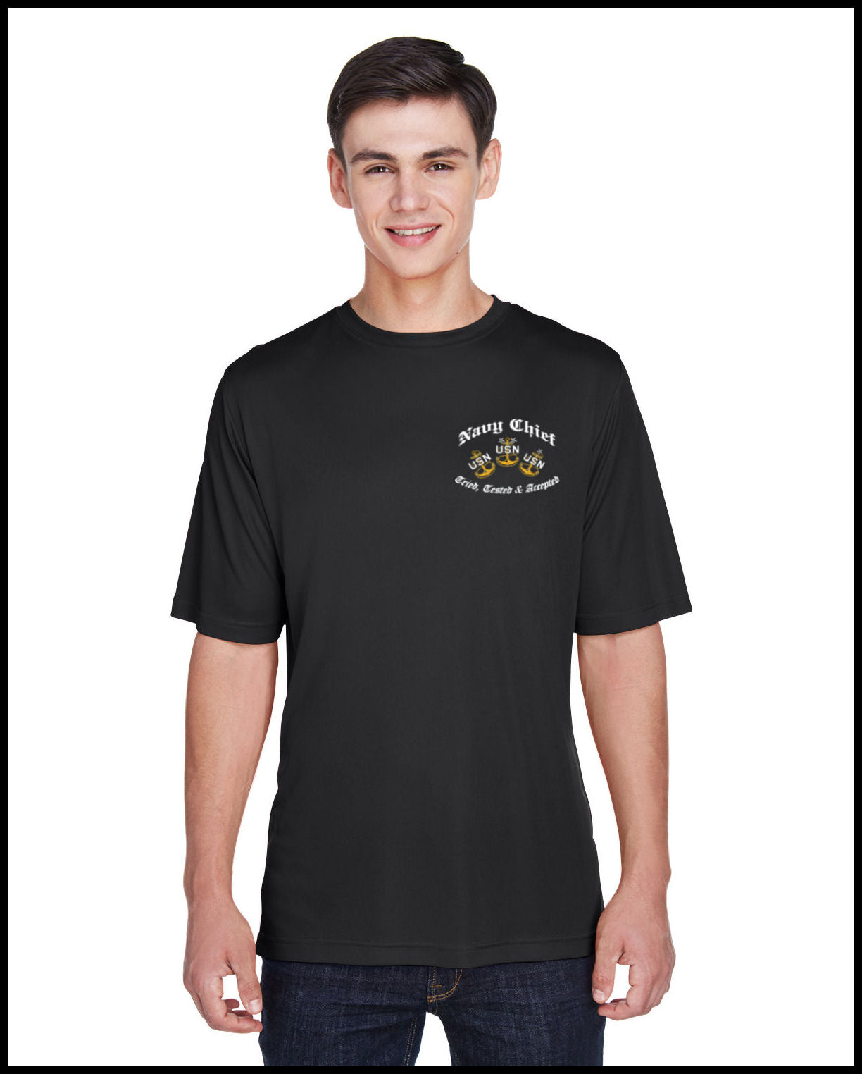Chief Punisher Goat Black Dry-Fit T-Shirt