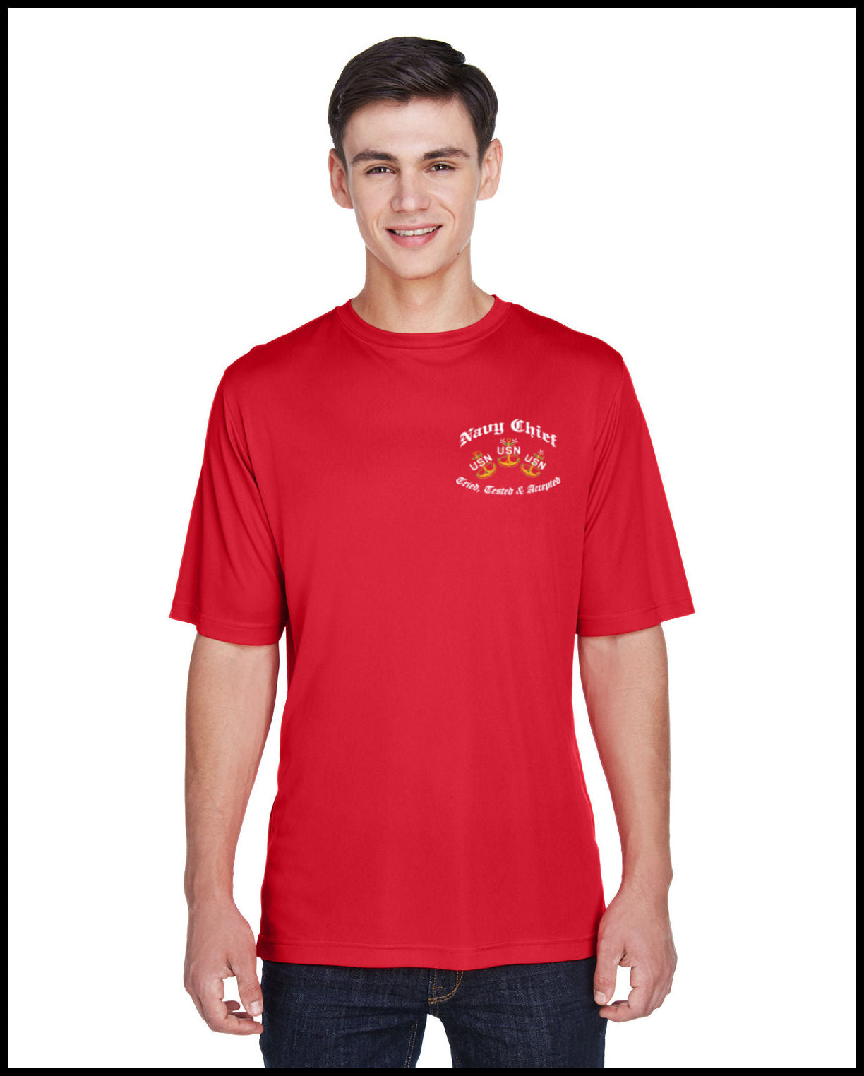 Chief Punisher Goat Red Dry-Fit T-Shirt