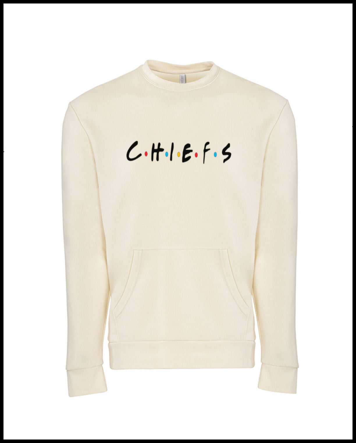 Chief (Friends) Creme & Black Pocket Sweatshirt