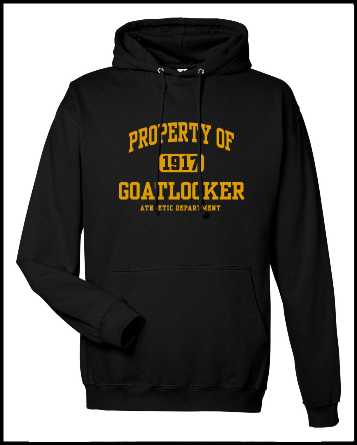 Property of Goat Locker Black & Yellow Hooded Sweatshirt