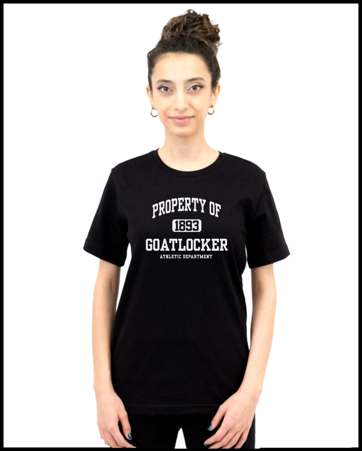 Property of Goat Locker 1893 Black & White T-Shirt
