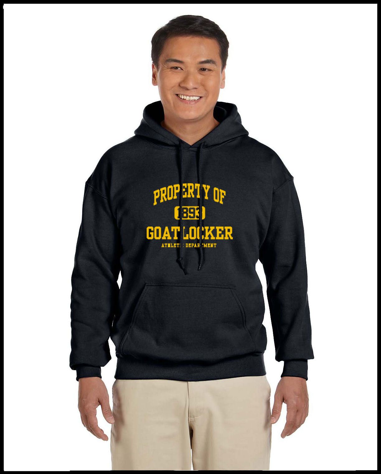 Property of Goat Locker Black & Yellow Hooded Sweatshirt