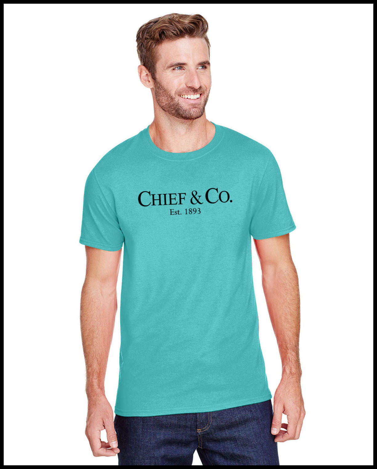 Chief & Company Tahiti Blue & Black T-Shirt