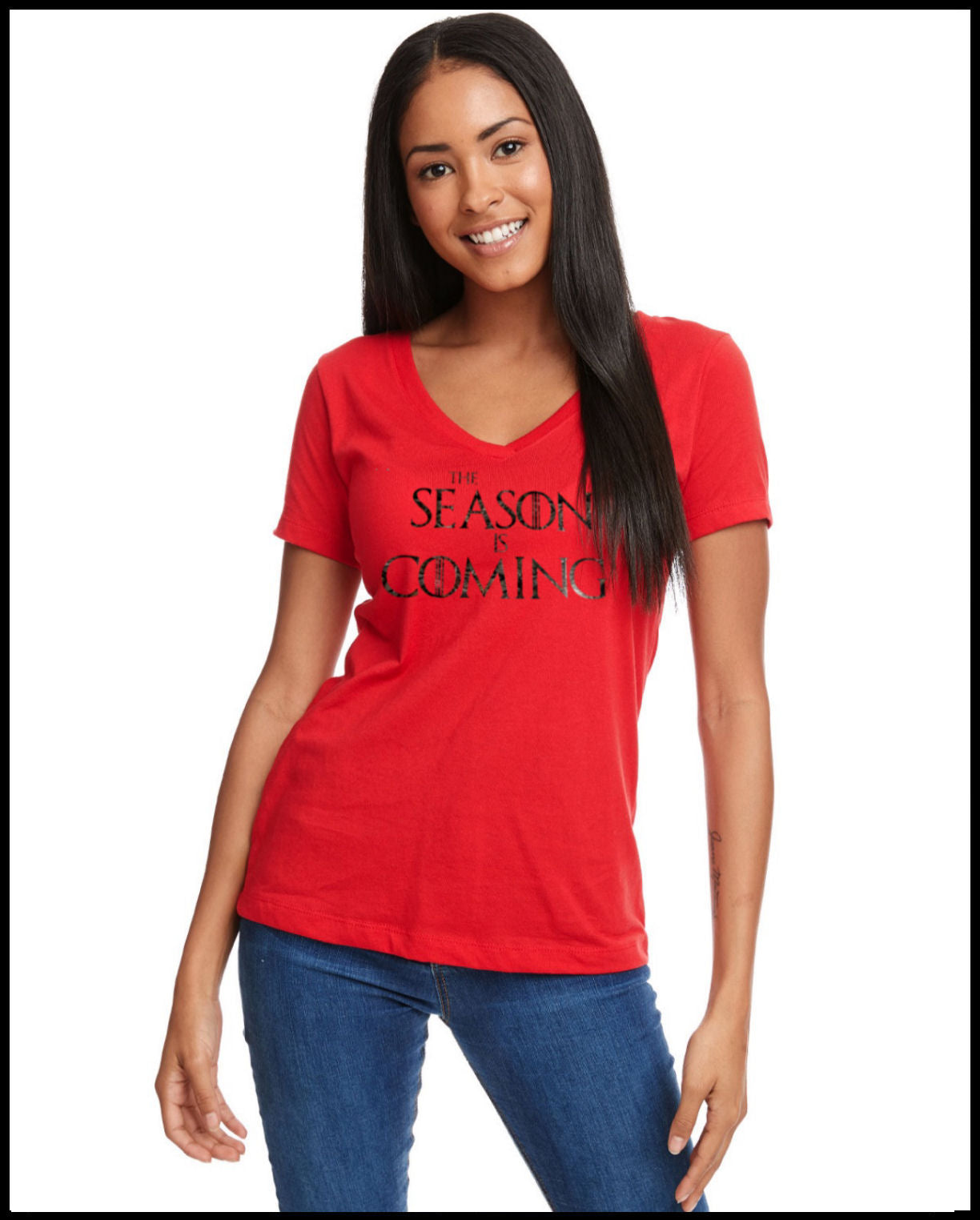 The Season Is Coming Red & Hunters Camo T-Shirt