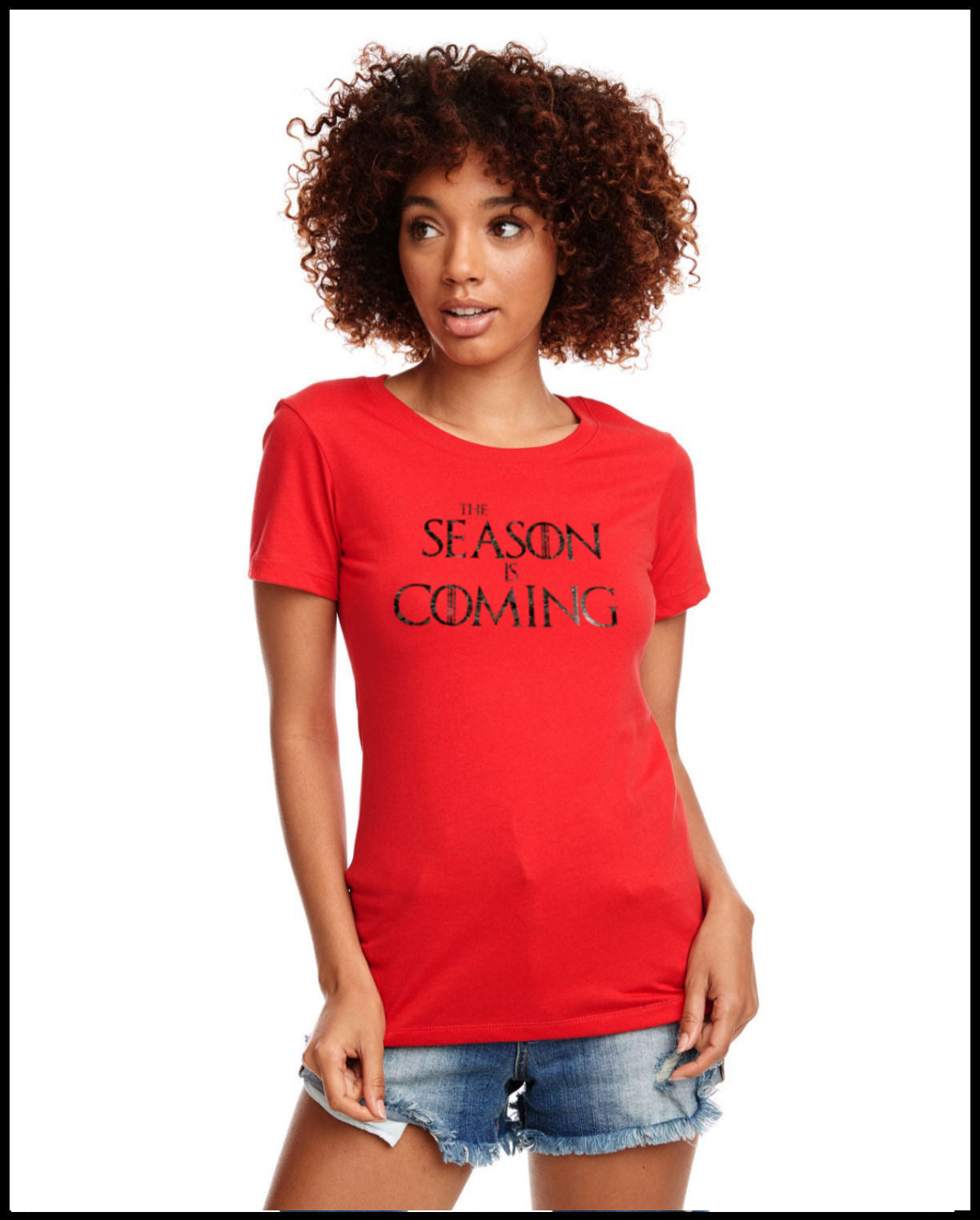 The Season Is Coming Red & Hunters Camo T-Shirt