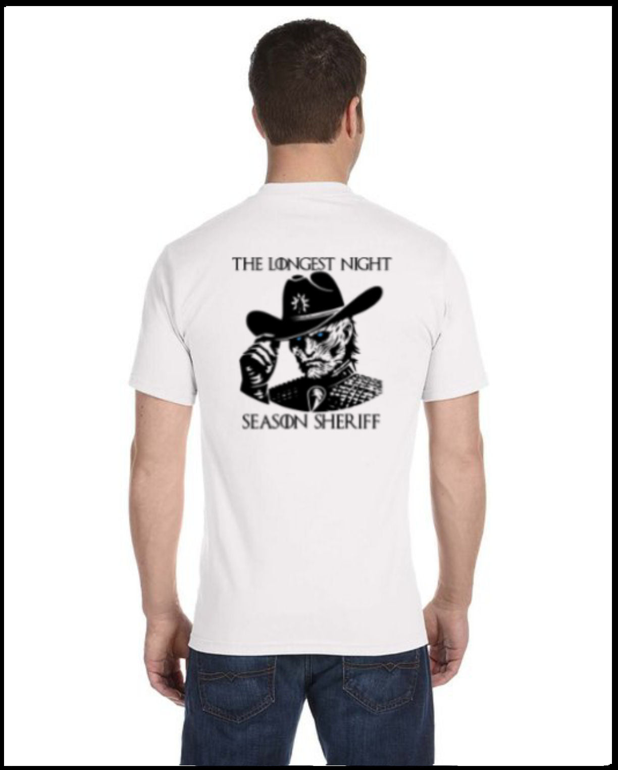 Longest Night Sheriff White T-Shirt