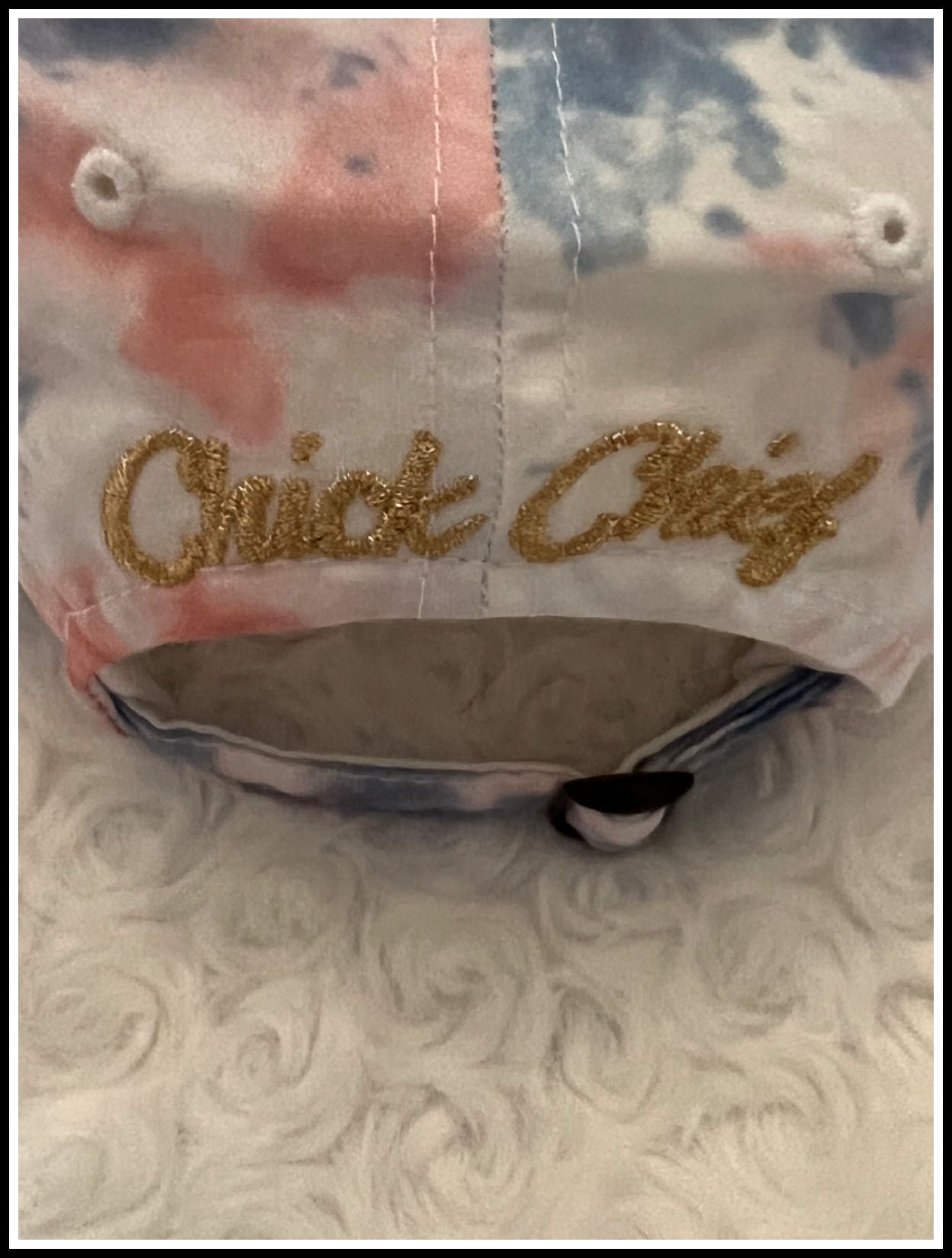 Purple Pink Blue & White Tie Dye CPO Hat
